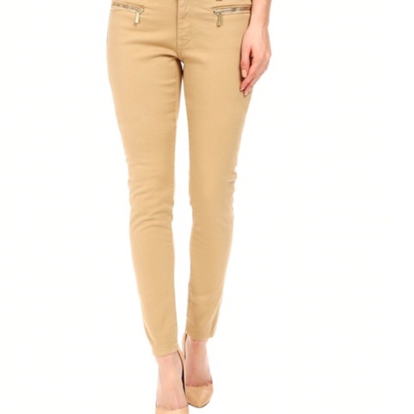 Michael Kors Mid Rise Khaki Chino Ankle Pants - Picture 1 of 6
